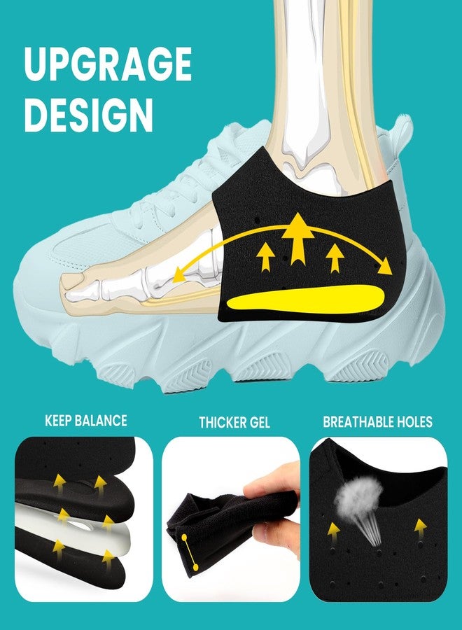 Promifun Plantar Fasciitis Heel Cup Protectors - Promifun Heel Cups for Heel Spur,Achilles Tendinitis,Cracked Heels,Heel Pain Relief Products - Gel Heel Cushion Pads,Black,Large(W 9.5-13 / M 8.5-14) - Image 4